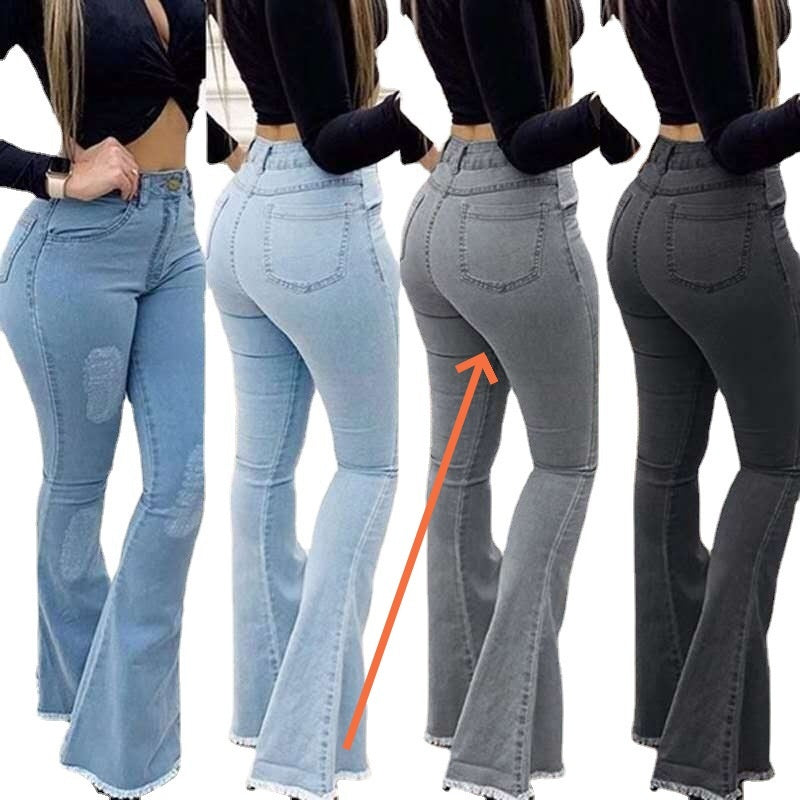 Kadın Modası Elastik Bayan Kot Pantolon