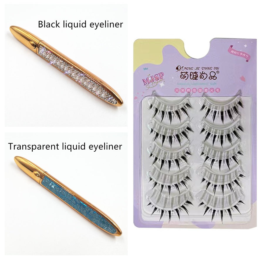 Elmas-çivili sihirli tutkal-ücretsiz Eyeliner