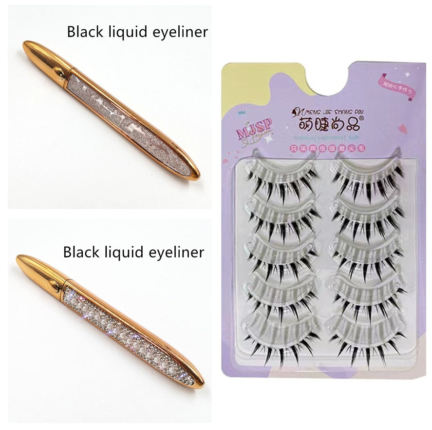 Elmas-çivili sihirli tutkal-ücretsiz Eyeliner