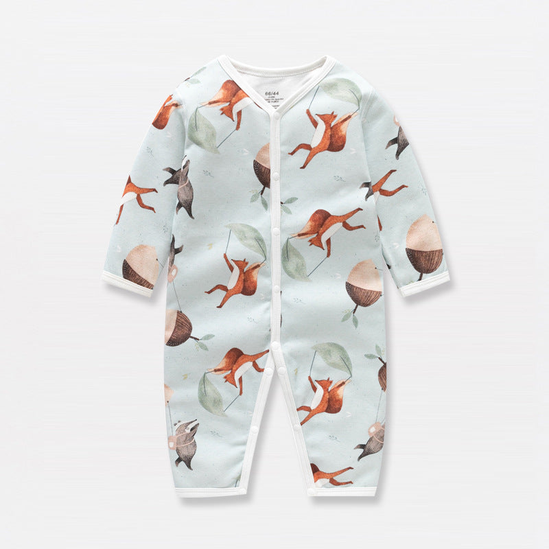 İlkbahar ve Sonbahar Bebek Tulumları Bebek Body Bebek Giysileri