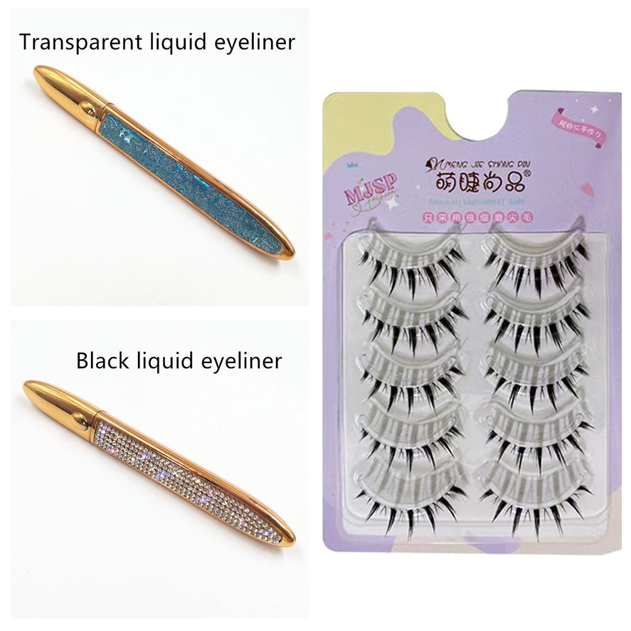 Elmas-çivili sihirli tutkal-ücretsiz Eyeliner