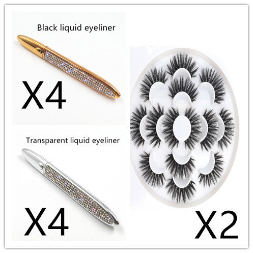 Elmas-çivili sihirli tutkal-ücretsiz Eyeliner