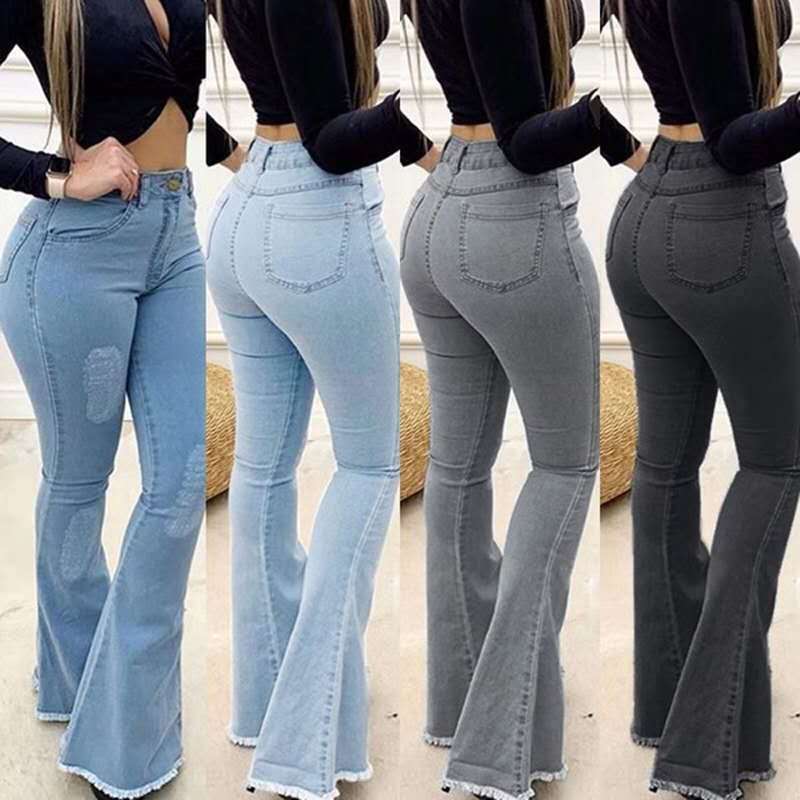 Kadın Modası Elastik Bayan Kot Pantolon