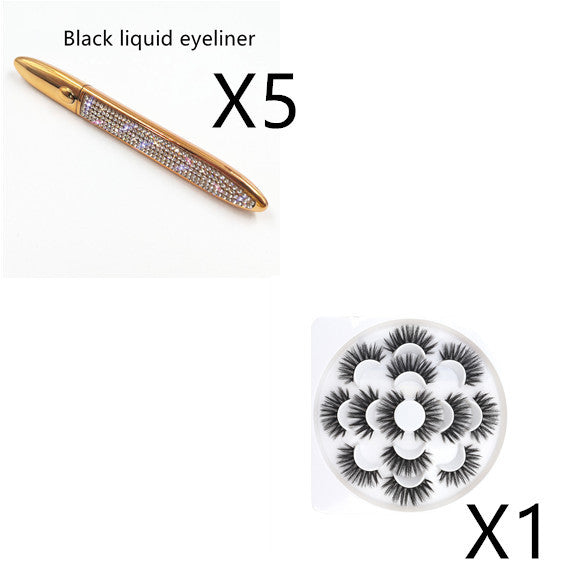 Elmas-çivili sihirli tutkal-ücretsiz Eyeliner