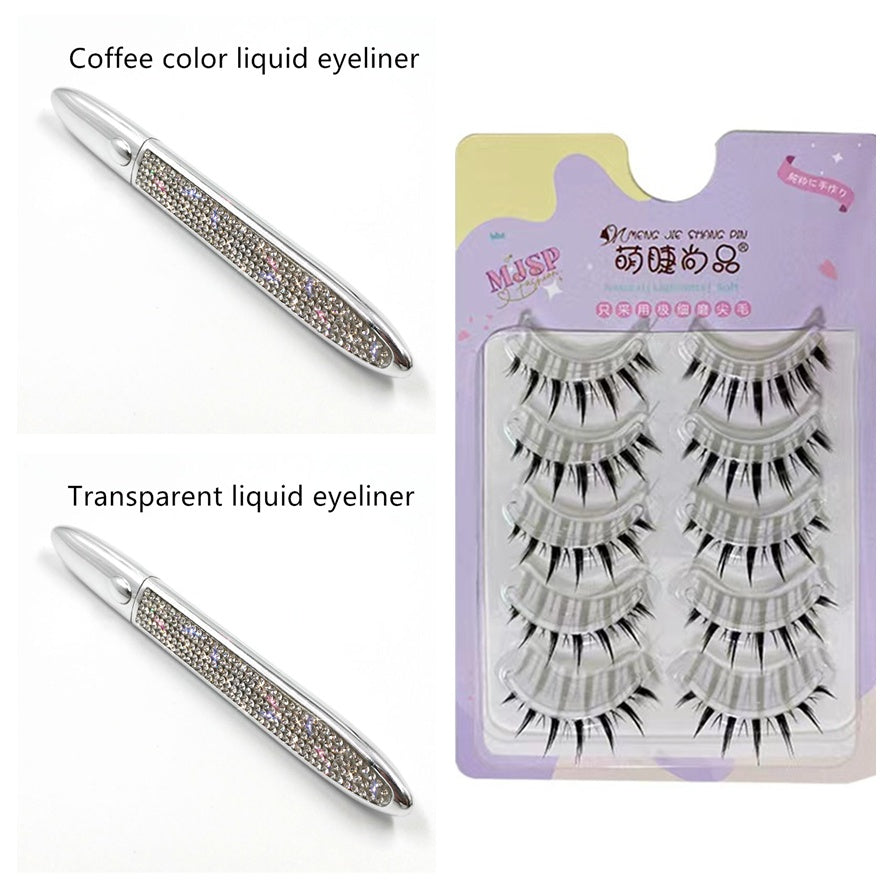 Elmas-çivili sihirli tutkal-ücretsiz Eyeliner