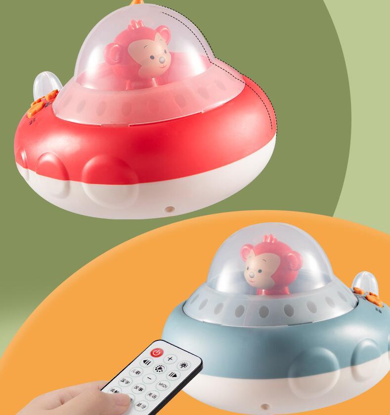 Karikatür Bebek Çıngırakları Braketi Akıllı Dönen Elektrikli Çıngıraklar Hediye Bebek Odası Dekoru