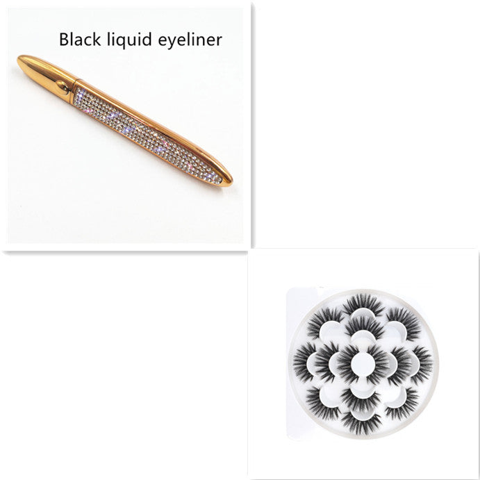 Elmas-çivili sihirli tutkal-ücretsiz Eyeliner